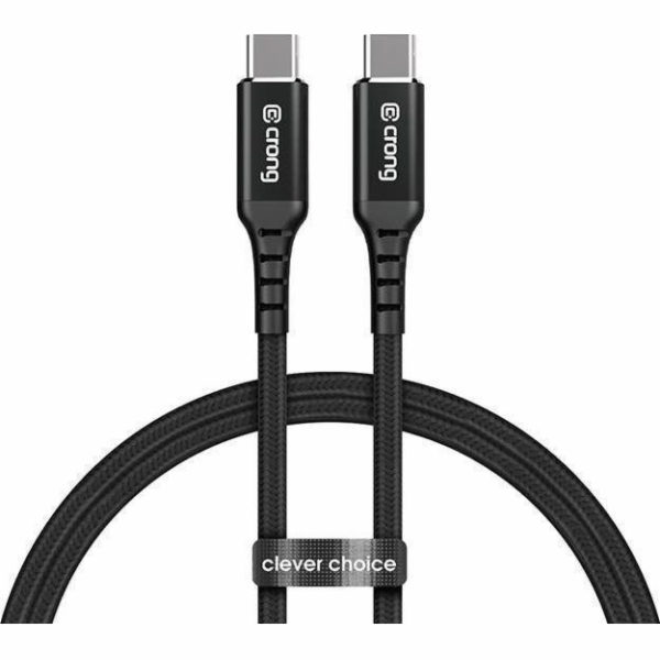 Crong USB-C – USB-C kabel 1,5 m černý (CRG-AL15USCC-BLK)