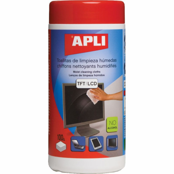 Apli Vlhčené utěrky na čištění LCD/TFT obrazovek 100 ks (...