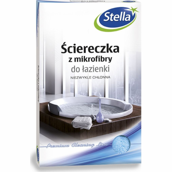 Stella STELLA utěrka z mikrovlákna, do koupelny, 1 ks, mix