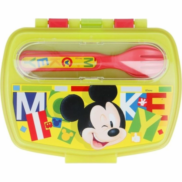 Mickey Mouse - Lunchbox se sadou příborů univerzální
