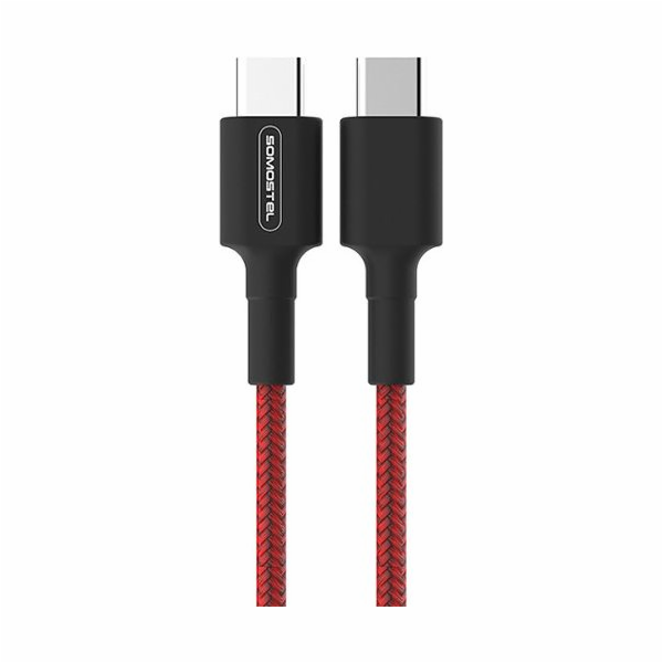 Somostel USB-C - USB-C USB kabel 1 m červený (28858)