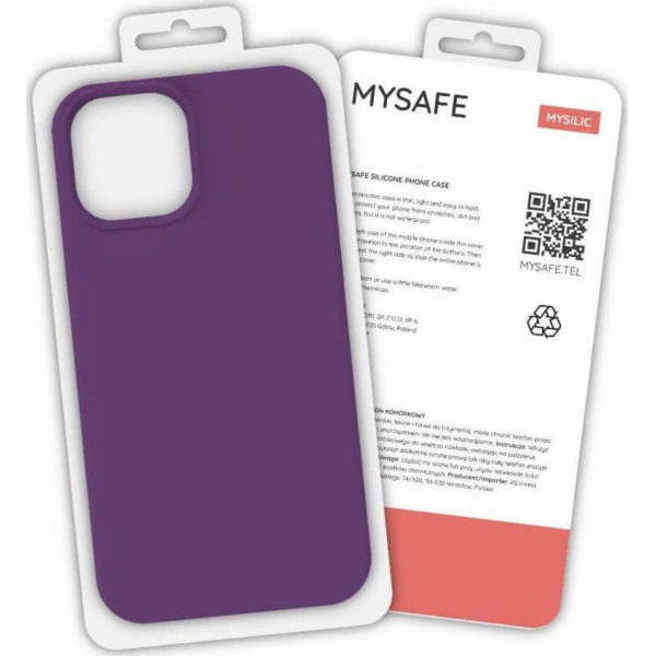 Mysafe MYSAFE SILIKONOVÉ POUZDRO IPHONE XS MAX PLUM BOX