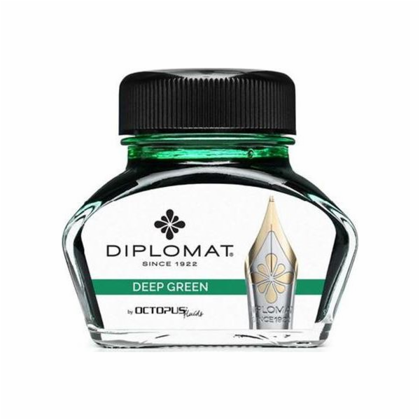 Diplomat inkoust Diplo Octopus 30 ml skleněný tmavě zelený