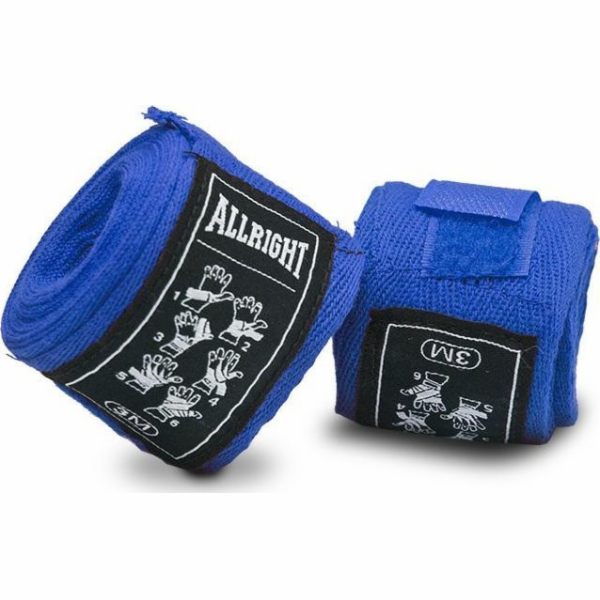 Allright BOXING BANDAGE 3m modrý