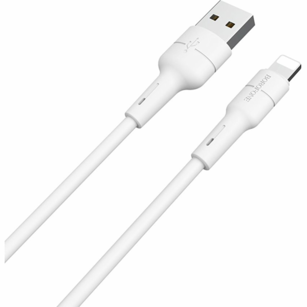 Borofone USB-A - Lightning kabel 1 m Bílá (73078)