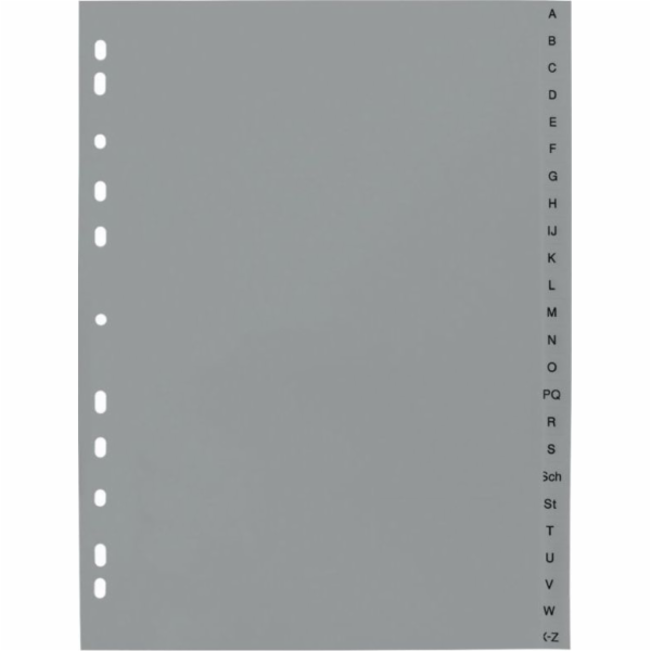 Polypropylenové přepážky, A4+, AZ, šedá