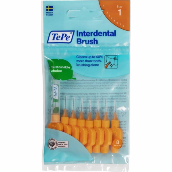 TePe Ekologické mezizubní kartáčky, 0,45 mm, 8 ks.
