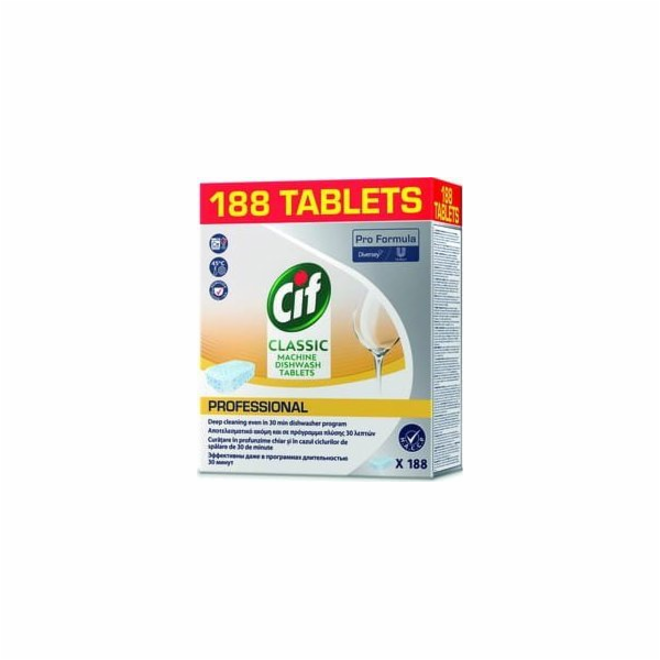Chemie CIF tablety do myčky Diversey, 188 kusů, klasika