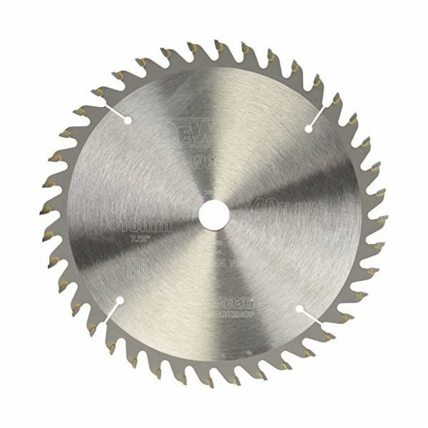 Pilový list Dewalt pro přenosné pily 184x16mm, 40 zubů