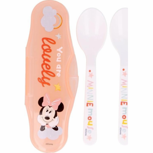 Minnie Mouse Minnie Mouse - lžička pro krmení 2 ks + pouz...