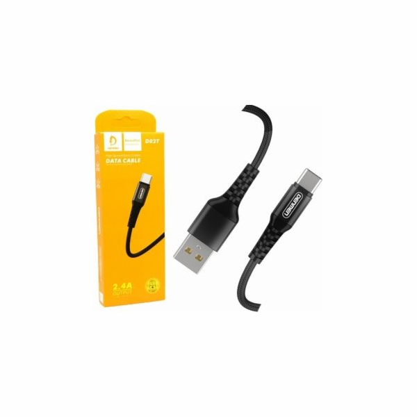 Denmen USB-A – USB-C kabel USB 1 m černý (29355)