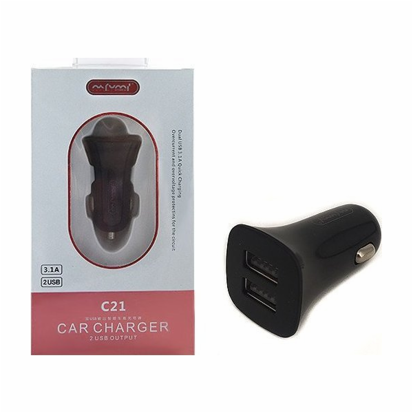 Nabíječka CAR CHARGER 3A ČERNÁ NAFUMI NFM-C21 SUPER RYCHLÁ