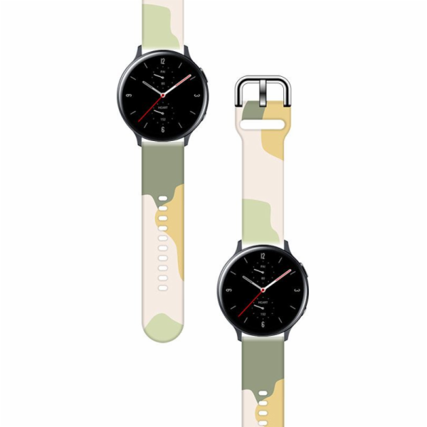 Hurtel Strap Camo Band pro Samsung Galaxy Watch 42mm sili...