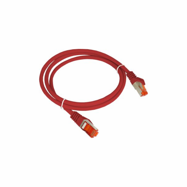 Alantec Patch-cord S/FTP kat.6A LSOH 0,5m červený ALANTEC