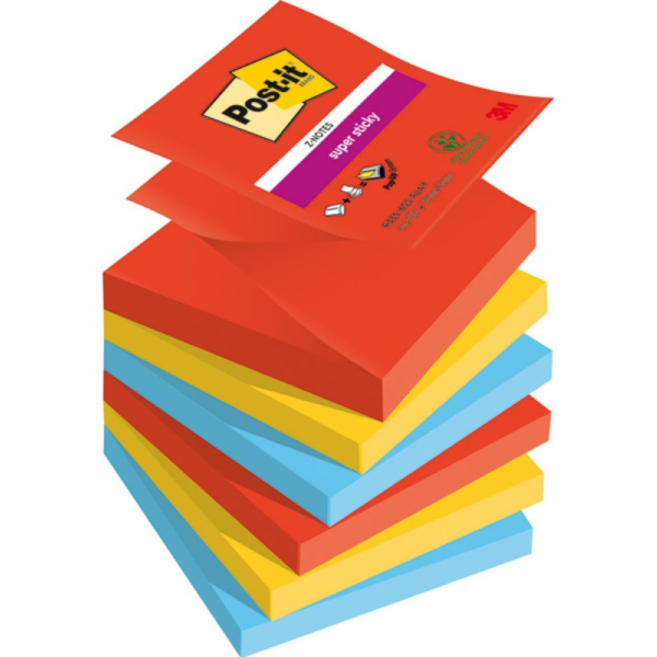 Post-It 3M Post-it® Super Sticky Z-Notes, HRAVÉ, 76x76mm,...