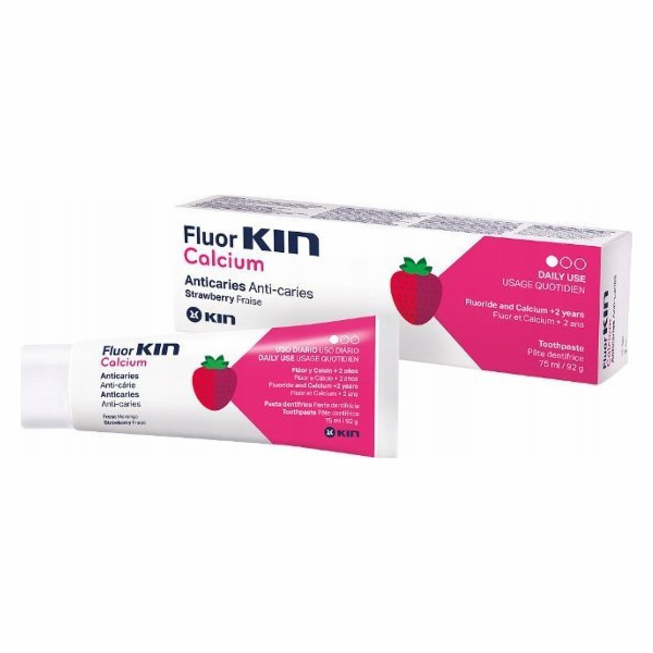 KIN KIN PASTA FLUOR CALCIUM D/DZIECI75
