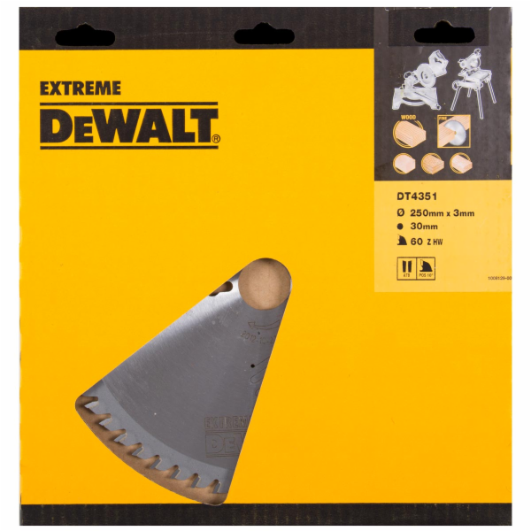 Pilový kotouč Dewalt pro stacionární pily 250x30mm 60 zub...