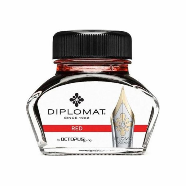 Diplomat Diplo Octopus inkoust 30 ml skleněný červený