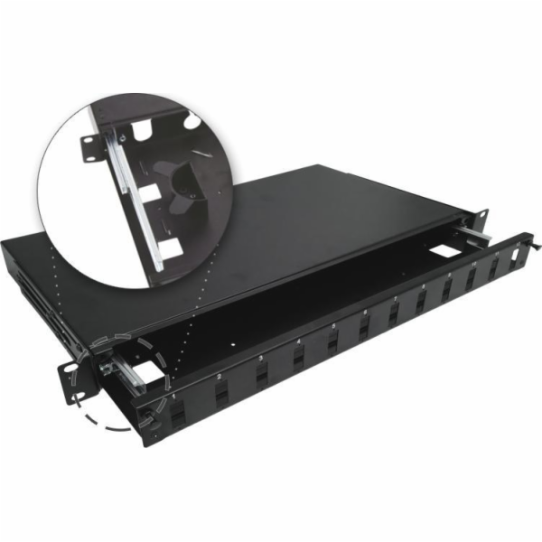 Alantec Teleskopický optický rozvaděč 12xSC duplex 19 1U ...