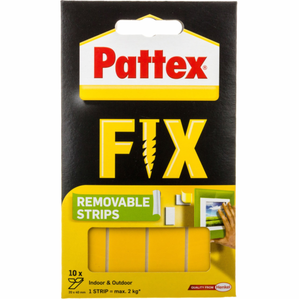 Henkel Pattex FIX Odnímatelné montážní lišty 10x40mm x 20...