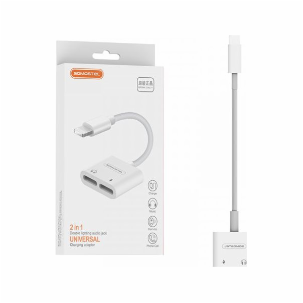 Somostel SMS-BZ05 Lightning USB adaptér - Lightning x2 bí...