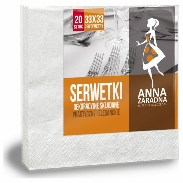 Anna Zaradna ANNA ZARADNA ubrousky, třívrstvé, skládané, ...