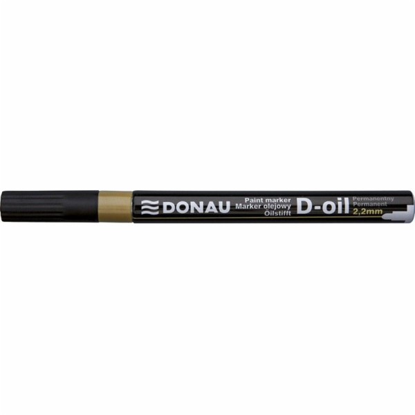 Donau DONAU D-Oil olejový popisovač, kulatý, 2,2 mm, zlatý