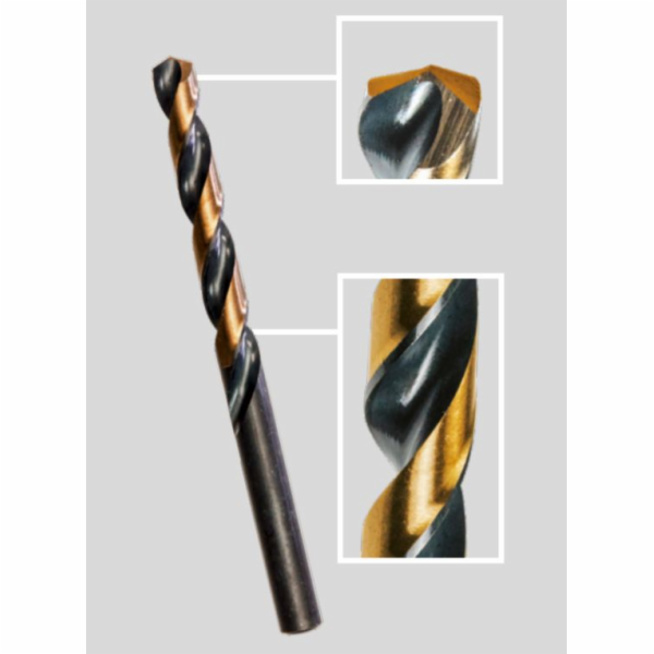 Chytrý HSS vrták do kovu, válcový, 2,7 mm, 10 ks. (11-027)