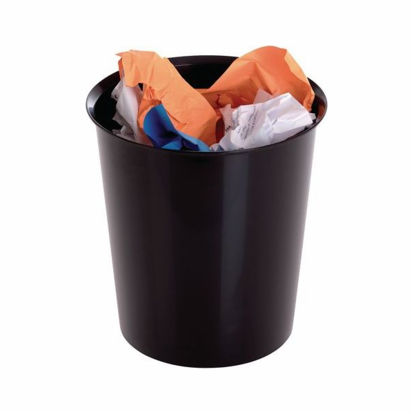 Odpadkový koš na sponky 16L černý (C73674)