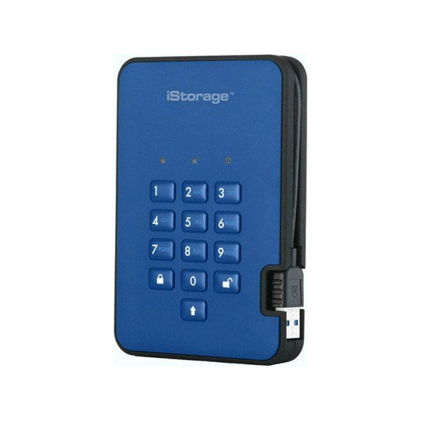 iStorage HDD diskAshur2 Externí disk 2TB modrý (IS-DA2-25...