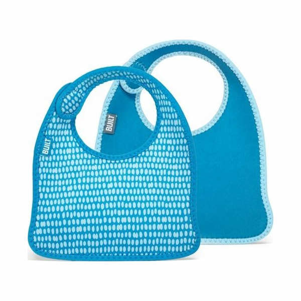 Built Mess Mate Dribble Dots Blue Bib 2 ks.