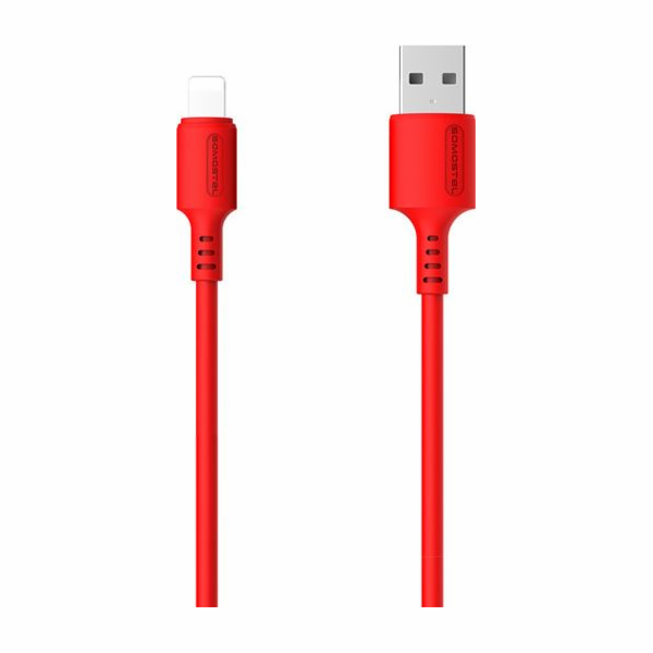 Somostel USB-A – Lightning kabel 1,2 m červený (SMS-BP06 ...
