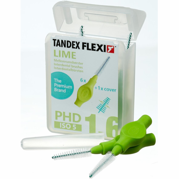 Zubní kartáčky Tandex Tandex (6 ks) Flexi trapered Lime (...