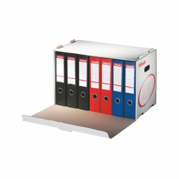Esselte Box, kolektivní archivační karton, otevírání vpře...