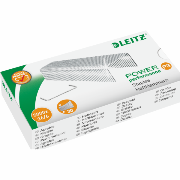 Leitz Staples 26/6, 5000 ks (55721000)
