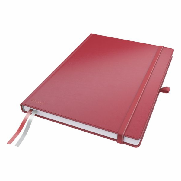 Leitz Notebook Complete A4 kostkovaný červený (10K316B)