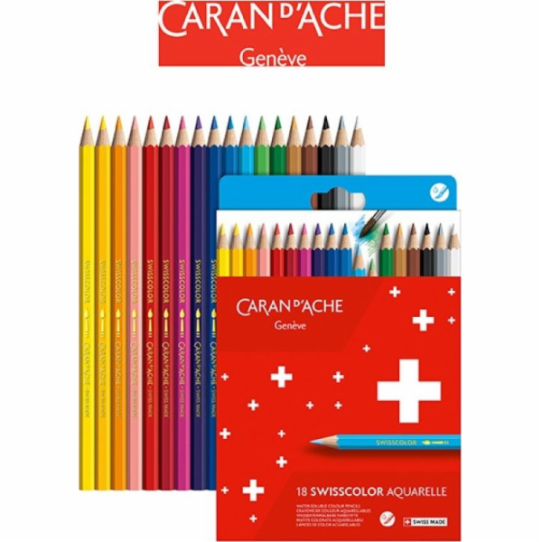 Caran d`Arche CARAN D'ACHE Swisscolor akvarelové tužky, k...