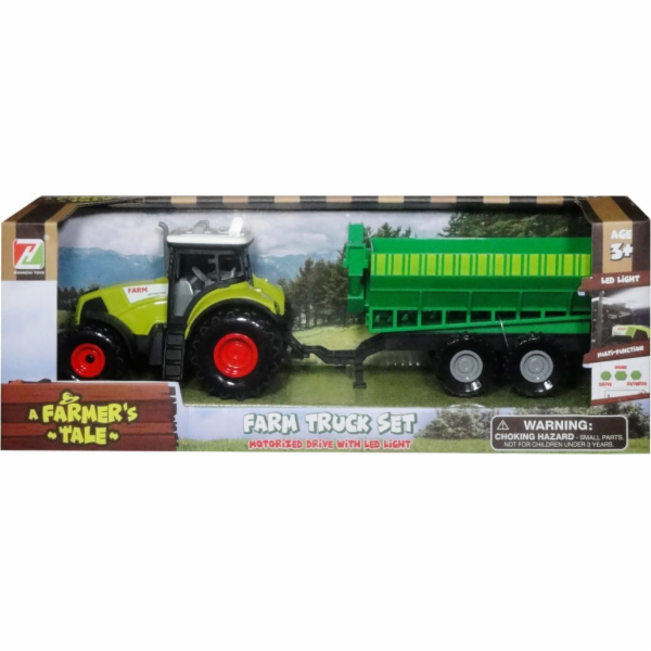 Švédský traktor s přívěsem