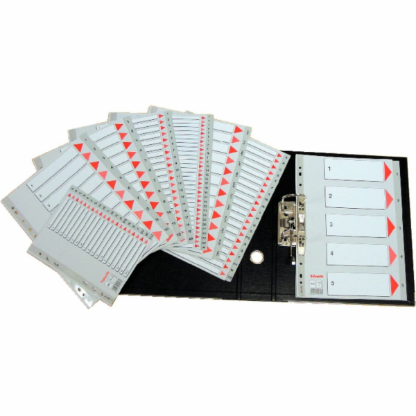 Esselte 1-5 ŠEDÝ PP - 100103