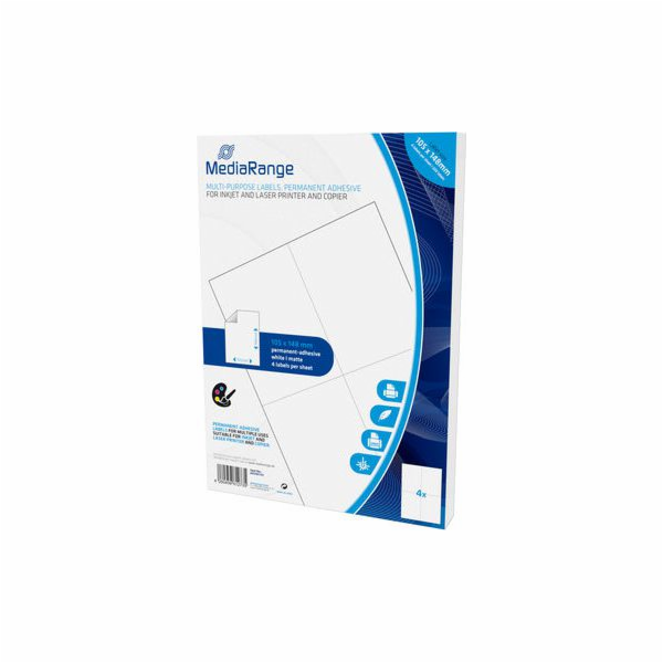 Mediange White Labels 105x148mm, A6 200 kusů (MRINK143)