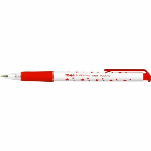 Toma S-Fine automatické kuličkové pero červené - TO-069 23