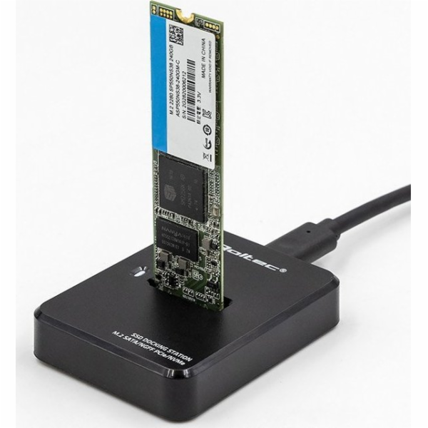 Qoltec dokovací stanice M.2 SATA / PCIe SSD dokovací stan...