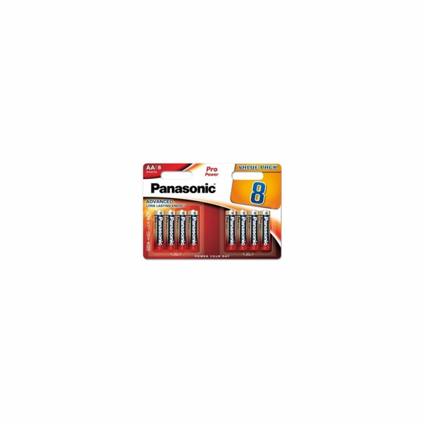 PANASONIC Alkalické baterie Pro Power LR6PPG/8BW AA 1,5V ...