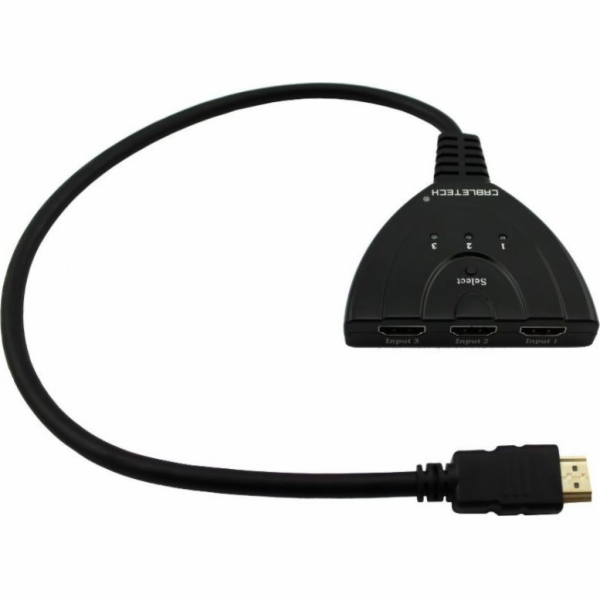 Přepínač 3x HDMI - 1x HDMI CABLETECH ZLA0310
