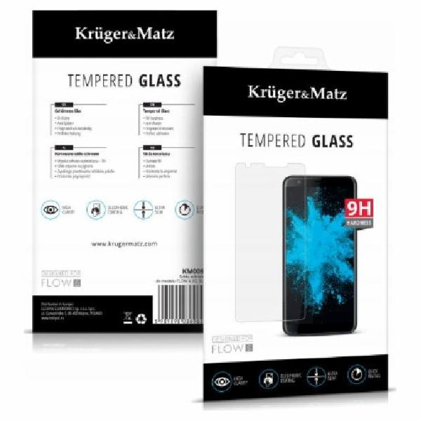 Kruger & Matz Tempered Glass for Kruger Matz Flow 6/6s/6 ...