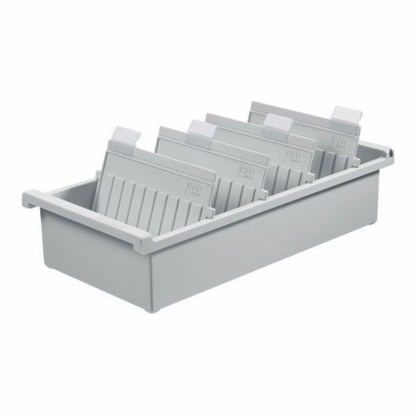 HAN Otevřený pořadač HAN Kartei, polystyren, A4, šedý