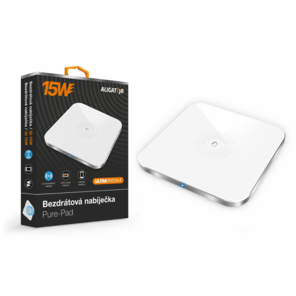 ALIGATOR CHQ005 bezdrátová nabíječka Aligator Pure-Pad 15...