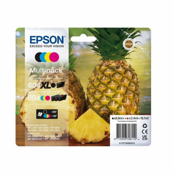 Epson 604/604XL Multipack - 4-balení - kapacita XL (černá...