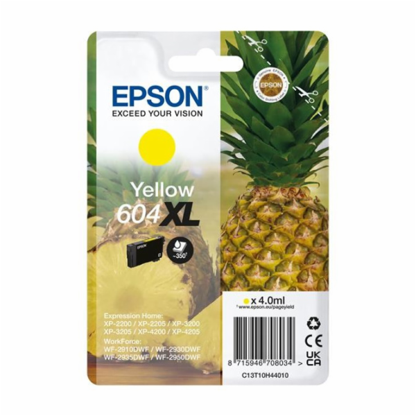 Epson 604XL Singlepack - 4 ml - XL - žlutá - originální -...