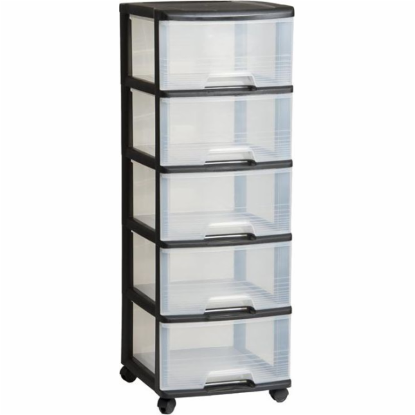 Curver Transparentní police 5x20L Curver - 50382